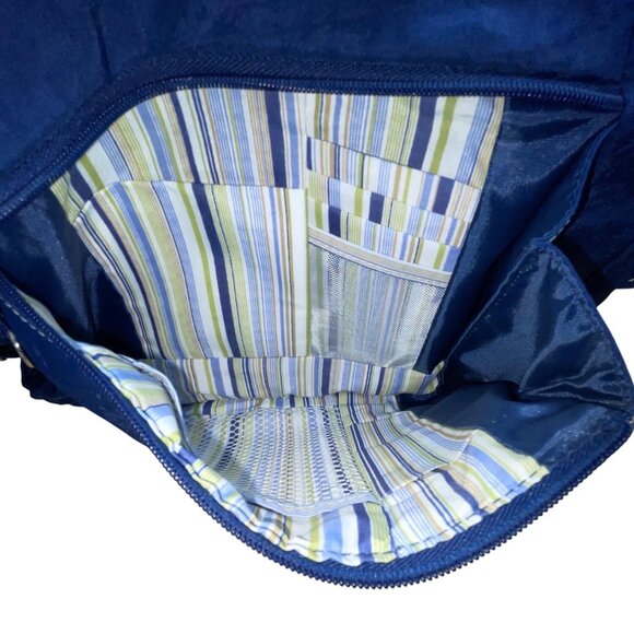 Travelon Navy Blue Nylon Multiple Pockets & Adjustable Strap Crossbody Bag Sz M - Picture 11 of 12